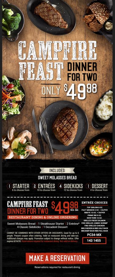 Campfire feast coupon 2023 - Campfire Blaze provides Up to 15% OFF + FREE shipping for Campfire Blaze orders in February. Promotions are valid now. Compare Coupons patiently and you may be able to get a 20% OFF. Coupon Codes are widely used …
